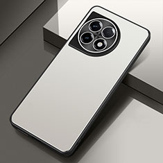 Custodia Lusso Alluminio e Silicone Laterale Cover per OnePlus 11 5G Argento