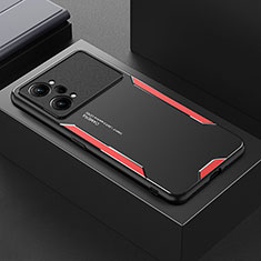 Custodia Lusso Alluminio e Silicone Laterale Cover per Oppo K10 Pro 5G Rosso