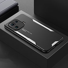 Custodia Lusso Alluminio e Silicone Laterale Cover per Xiaomi Mi 11 Pro 5G Argento