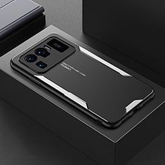 Custodia Lusso Alluminio e Silicone Laterale Cover per Xiaomi Mi 11 Ultra 5G Argento