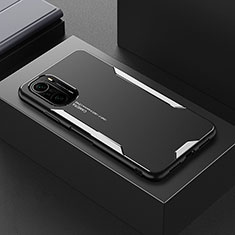 Custodia Lusso Alluminio e Silicone Laterale Cover per Xiaomi Mi 11X 5G Argento