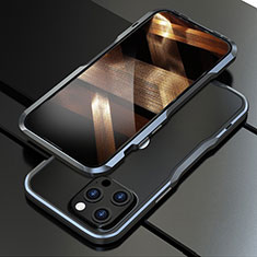 Custodia Lusso Alluminio Laterale Cover A01 per Apple iPhone 14 Pro Grigio