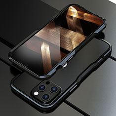 Custodia Lusso Alluminio Laterale Cover A01 per Apple iPhone 14 Pro Nero