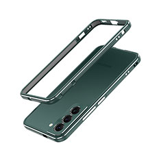Custodia Lusso Alluminio Laterale Cover A01 per Samsung Galaxy S21 Plus 5G Verde