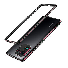 Custodia Lusso Alluminio Laterale Cover A01 per Xiaomi Mi 11 Pro 5G Rosso e Nero