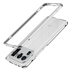 Custodia Lusso Alluminio Laterale Cover A01 per Xiaomi Mi 11 Ultra 5G Argento