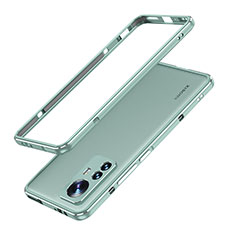 Custodia Lusso Alluminio Laterale Cover A01 per Xiaomi Mi 12 5G Verde