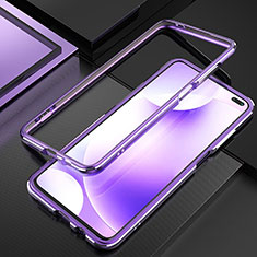 Custodia Lusso Alluminio Laterale Cover A01 per Xiaomi Poco X2 Viola