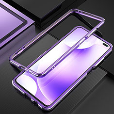 Custodia Lusso Alluminio Laterale Cover A01 per Xiaomi Redmi K30 4G Viola
