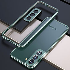 Custodia Lusso Alluminio Laterale Cover A02 per Samsung Galaxy S23 Plus 5G Verde