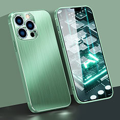 Custodia Lusso Alluminio Laterale Cover A05 per Apple iPhone 13 Pro Max Verde