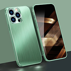 Custodia Lusso Alluminio Laterale Cover A05 per Apple iPhone 15 Pro Verde