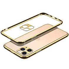 Custodia Lusso Alluminio Laterale Cover JL2 per Apple iPhone 13 Pro Oro