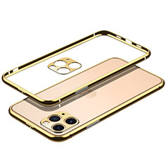 Custodia Lusso Alluminio Laterale Cover JL2 per Apple iPhone 14 Pro Max Oro