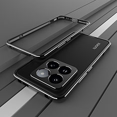 Custodia Lusso Alluminio Laterale Cover JZ2 per Xiaomi Mi 14 5G Nero