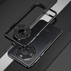 Custodia Lusso Alluminio Laterale Cover JZ4 per Huawei Mate 60 Pro+ Plus Argento e Nero