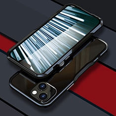 Custodia Lusso Alluminio Laterale Cover LF1 per Apple iPhone 13 Nero