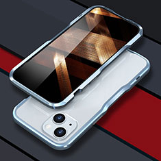 Custodia Lusso Alluminio Laterale Cover LF1 per Apple iPhone 15 Blu