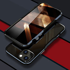 Custodia Lusso Alluminio Laterale Cover LF1 per Apple iPhone 15 Nero