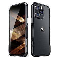 Custodia Lusso Alluminio Laterale Cover LF2 per Apple iPhone 14 Pro Max Nero