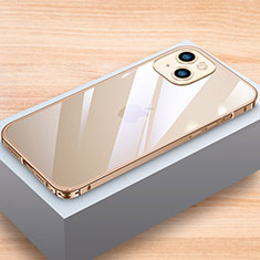 Custodia Lusso Alluminio Laterale Cover LK1 per Apple iPhone 13 Oro