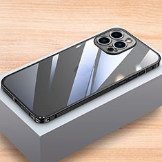 Custodia Lusso Alluminio Laterale Cover LK1 per Apple iPhone 13 Pro Nero