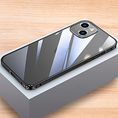 Custodia Lusso Alluminio Laterale Cover LK1 per Apple iPhone 15 Nero