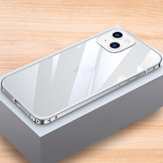 Custodia Lusso Alluminio Laterale Cover LK1 per Apple iPhone 15 Plus Argento