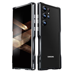 Custodia Lusso Alluminio Laterale Cover LK1 per Samsung Galaxy S24 Ultra 5G Nero
