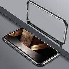 Custodia Lusso Alluminio Laterale Cover LK2 per Apple iPhone 15 Nero