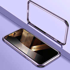 Custodia Lusso Alluminio Laterale Cover LK2 per Apple iPhone 15 Viola