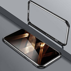 Custodia Lusso Alluminio Laterale Cover LO1 per Apple iPhone 14 Pro Max Nero