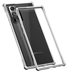 Custodia Lusso Alluminio Laterale Cover N01 per Samsung Galaxy Note 20 Ultra 5G Argento