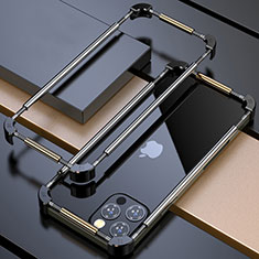Custodia Lusso Alluminio Laterale Cover N03 per Apple iPhone 12 Pro Oro