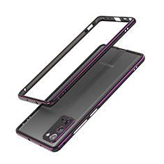 Custodia Lusso Alluminio Laterale Cover N03 per Samsung Galaxy Note 20 5G Viola