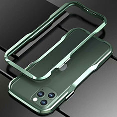 Custodia Lusso Alluminio Laterale Cover per Apple iPhone 11 Pro Verde