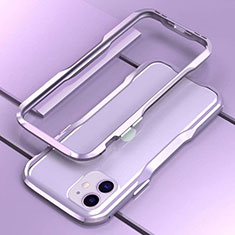 Custodia Lusso Alluminio Laterale Cover per Apple iPhone 11 Viola