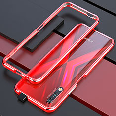 Custodia Lusso Alluminio Laterale Cover per Huawei Honor 9X Rosso