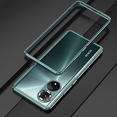 Custodia Lusso Alluminio Laterale Cover per Huawei Nova 9 Verde