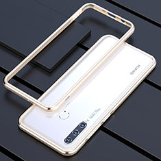 Custodia Lusso Alluminio Laterale Cover per Huawei P30 Lite Oro