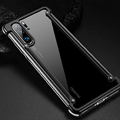 Custodia Lusso Alluminio Laterale Cover per Huawei P30 Pro Nero