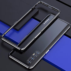 Custodia Lusso Alluminio Laterale Cover per Oppo Find X2 Neo Nero