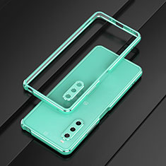 Custodia Lusso Alluminio Laterale Cover per Sony Xperia 10 V Verde