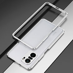 Custodia Lusso Alluminio Laterale Cover per Xiaomi Mi 11X 5G Argento