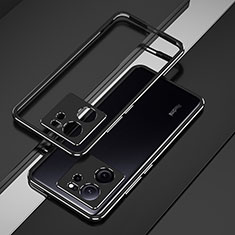 Custodia Lusso Alluminio Laterale Cover per Xiaomi Mi 13T 5G Nero