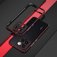 Custodia Lusso Alluminio Laterale Cover per Xiaomi Mi 14 5G Rosso