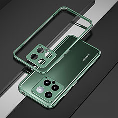 Custodia Lusso Alluminio Laterale Cover per Xiaomi Mi 14 5G Verde