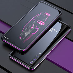 Custodia Lusso Alluminio Laterale Cover per Xiaomi Mi 9 Lite Viola