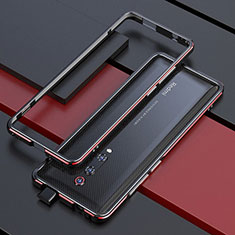 Custodia Lusso Alluminio Laterale Cover per Xiaomi Mi 9T Rosso e Nero