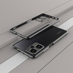 Custodia Lusso Alluminio Laterale Cover per Xiaomi Poco F5 5G Nero